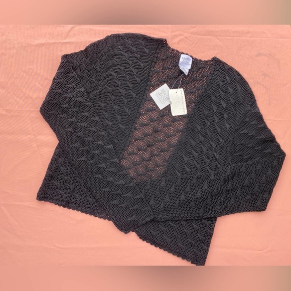 Vintage Mary Jane Marcasiano Crochet Top and Cardigan Set - L - Picture 2 of 11
